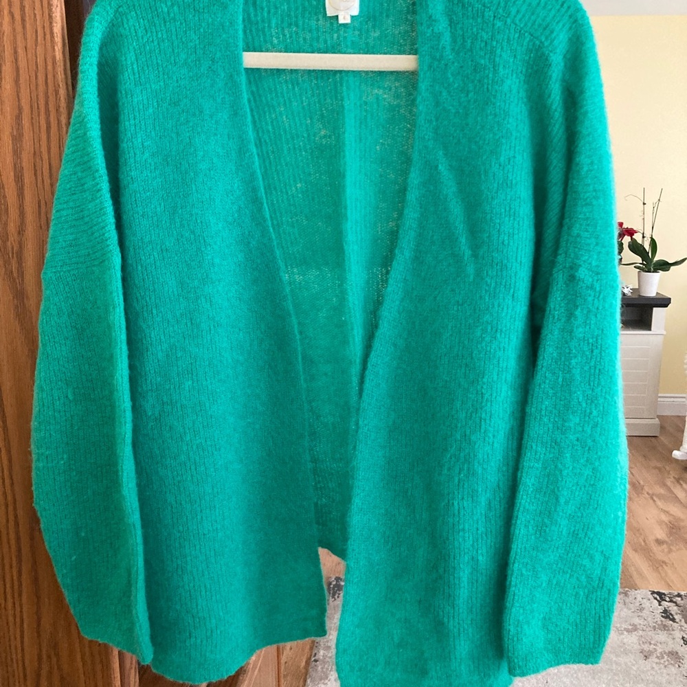 Des Petits Hauts beautiful teal cardi from DPH France - Picture 5 of 7